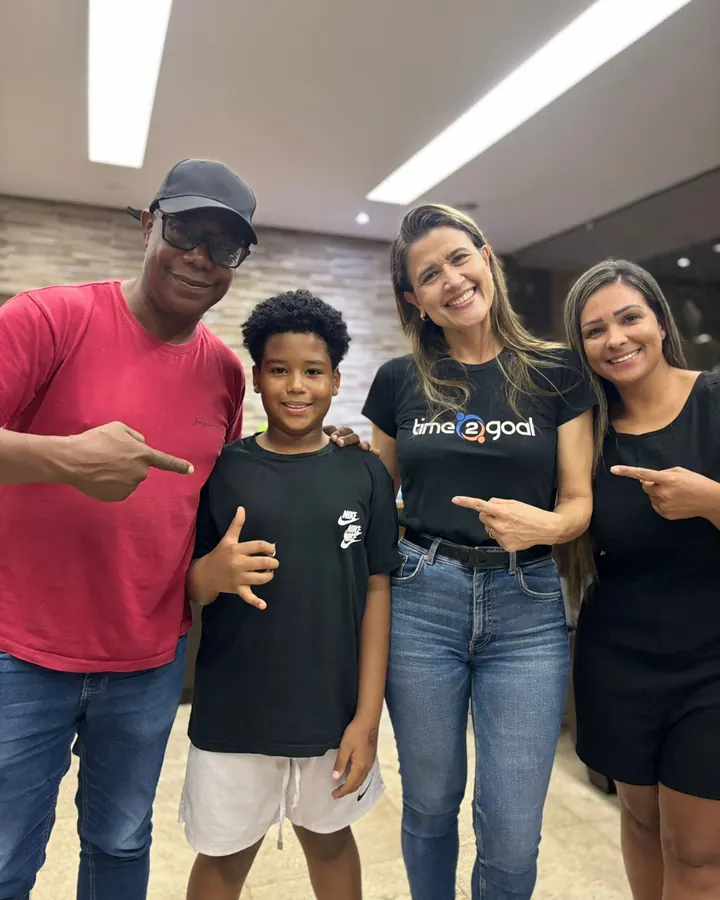 Atleta, família e equipe Time2Goal